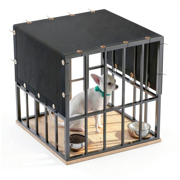 ColourTree Dog Crate Cover HDPE Fabric Breathable Custom-1