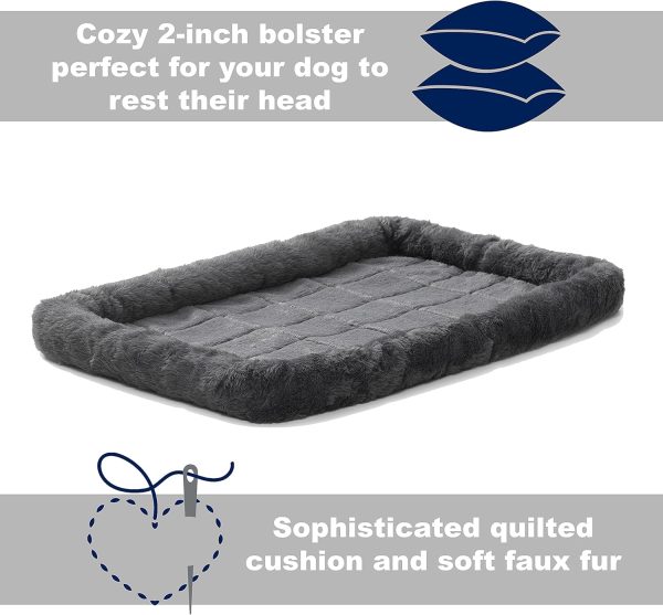 New World Dog Crate Cover Gray Cozy Den Bed Medium Large-5