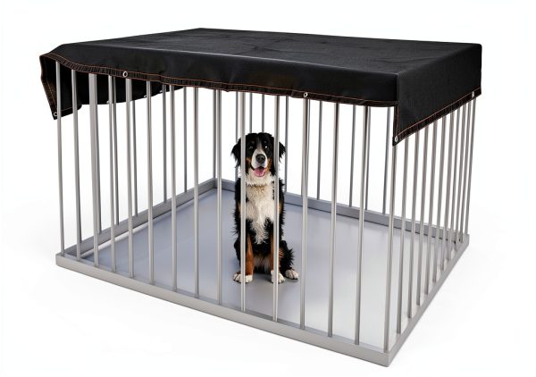 MEWTOGO Dog Crate Cover Sun Shade Mesh Tarp Outdoor-1