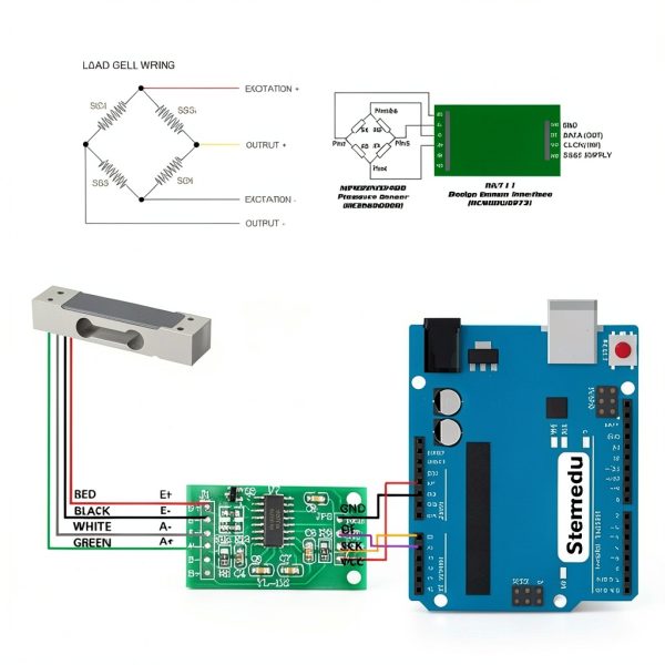 Stemedu HX711 Amplifier Module Load Cell 24 Bit A/D-2