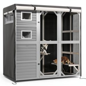 Colewin Cat Enclosure Cover Weather Resistant Breathable-0