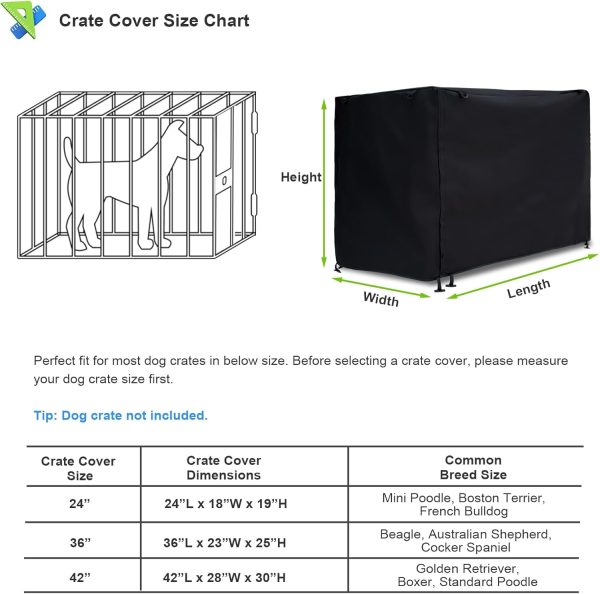 Softclub Dog Crate Cover Heavy Duty Waterproof Pet Kennel-5