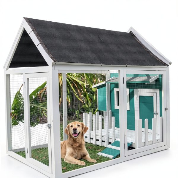 MEWTOGO Dog Crate Cover Sun Shade Mesh Tarp Outdoor-6