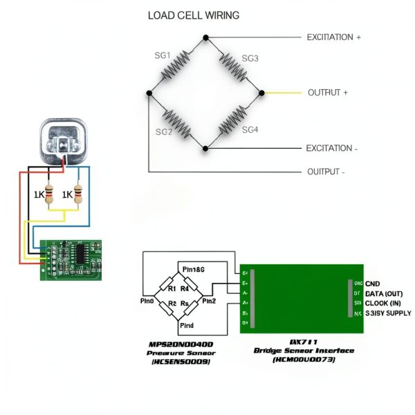 DIYmalls 50kg Load Cell Industrial Strain Gauge Sensor-3
