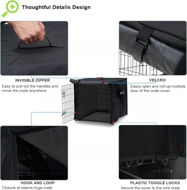 Softclub Dog Crate Cover Heavy Duty Waterproof Pet Kennel-1