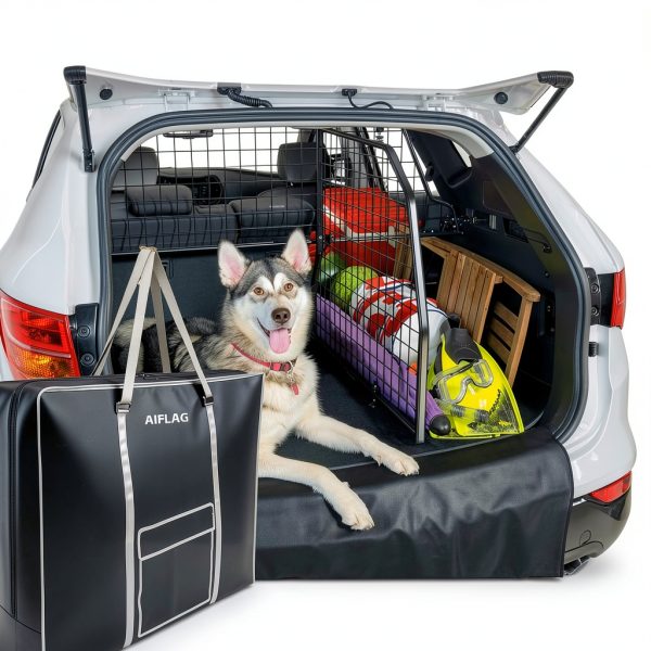 AIFLAG Dog Crate Cover Durable Cloth Metal Black Storage-4