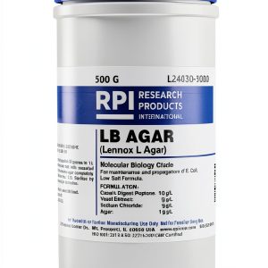RPI L24030-500.0 LB Agar Low Salt Powder 500g Laboratory Grade-0