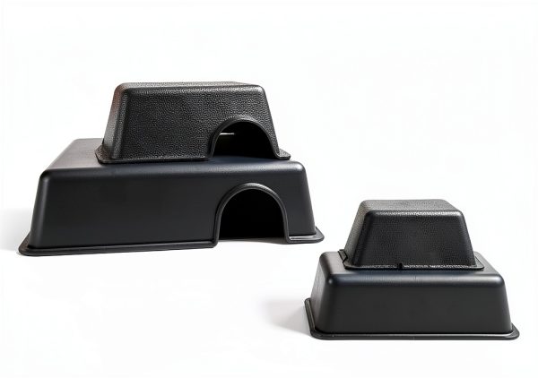 Humid Hideout Cave for Reptiles, Snake Hide for Ball Pythons, Gecko Hide, Leopard Geckos, Bearded Dragons,Compact Terrarium Decor with Easy-Clean Design (9.5"x6.7"x2.2" Large)-8
